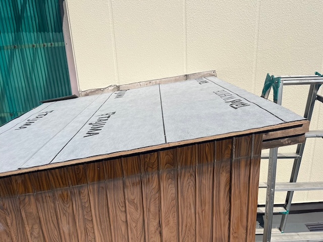 防水シートを施工